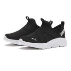 キッズ PUMA プーマ 17-21 FLEXFOCUS SLIP ON PS フレックスフォーカス SLIP ON PS 404156 ABC-MART限定 *01BLACK/WHITE
