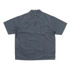 VANSアパレル(WJ) ヴァンズ M CF Open Collar S Shirt ショートスリーブ 125R1060300 ABC-MART限定 BLUECHECK