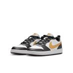 ショッピングナイキ ジュニア NIKE ナイキ 225-25(H)COURTBOROUGHLOWRECRAF コート ボロー LOW リクラフト GS KDV5456 008BLK/M GOLD