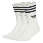 adidas アディダス U 3ST CREW SOCKS 3P 3Pソックス JV7401 WHITE/BLACK