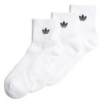 adidas アディダス U 1/4 SOCKS 3P 3Pソックス KG2226 WHITE