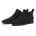 ショッピングブーツカット レディース ABC SELECT エービーシーセレクト SIDE CUT KNIT2.5 サイドカットニット W3065 BLACK