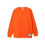 Champion チャンピオン M FOOTBALL LS T-SHIRT ナガソデTシャツ C3-C412 ORANGE