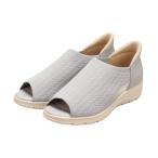  женский PANSY анютины глазки HANDSFREE KNET OPENTOE-SHOES "свободные руки" вязаный колодка сандалии Wedge подошва 4410 GREY
