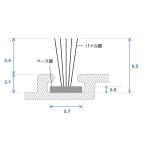 YKKAP窓サッシ 部材 網戸モヘア：クリアランス４ｍｍ(2K-23277)１０ｍ