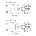 HHJ0831PS YKK передний печать : верх и низ DAF