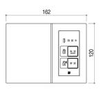 YSKAG B3 YKKAP entranceway door Smart door vena-toRD operation record attaching interface unit light 