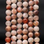 サンストーン8mm丸玉ビーズ連売り...