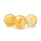  цитрин 12mm круг шар бисер 1 шарик продажа по отдельности желтый кристалл крупный натуральный камень Power Stone камень шар . шарик рукоделие аксессуары детали материалы материал 12 мм 