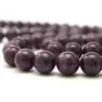 レピドライト12mm丸玉ビーズ連売...