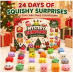 アドベントカレンダー2026 ダンプリングスクイーズ24種 もちもち リラックス クリスマス カウントダウン カレンダー クリスマス 誕生日 プレゼント