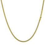 Yahoo! Yahoo!ショッピング(ヤフー ショッピング)PROSTEEL スネークチェーン 2mm 50cm 丸い ゴールド 18金 ネックレスチェーン メンズ 細い シンプル お洒落 アレルギー