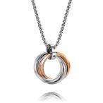 Yahoo! Yahoo!ショッピング(ヤフー ショッピング)OKTOKYU ネックレス メンズ 三連 リング アクセサリー ペンダント サージカルステンレスル プレゼント ギフト 贈り物 金属アレルギ