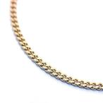 シルバーワン 喜平 ネックレス金 2面カット 幅2.5mm長さ55cm メンズ hi ステンレス チェーン