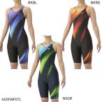 ショッピング水着 【アリーナ】フィットネスワンピーススパッツ　オープンバック　ハーフレッグ/レディース水着/フィットネス水着/arena(AS5FWF07L)