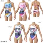 【アリーナ】トレーニングワンピース　オープンバック/タフスーツ/トレーニング水着/レディース水着/arena(AS6FWM38L)