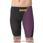 【アリーナ】アクアフォースストームCP トップレーシング水着/競泳水着/レーシングスパッツ/arena(AS6SRC01M)PKGD ピンク×ゴールド