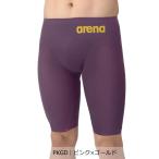 【アリーナ】アクアフォースストームMF トップレーシング水着/競泳水着/レーシングスパッツ/arena(AS6SRC03M) PKGD ピンク×ゴールド
