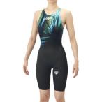 [ Arena ] рейсинг One-piece леггинсы aqua advance do половина леггинсы / половина нога / открытый сумка / рейсинг купальный костюм /arena(AS6SRC40L) BKBL