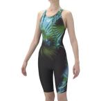 [ Arena ] фитнес One-piece леггинсы AQUA EXA/ половина нога / открытый сумка / в точности накладка / женский купальный костюм /arena(AS6SWF05L) BLBK