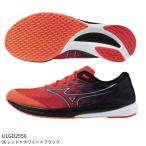【ミズノ】ウエーブデュエル4 ランニングシューズ/マラソン/ジョギング/MIZUNO (U1GD2550) 06 レッド×ホワイト×ブラック