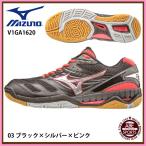 【ミズノ】 ウエーブライディーン バレーシューズ ミズノ/バレーボール/スポーツ/MIZUNO (V1GA1620) 03 ブラック×シルバー×ピンク