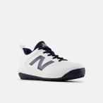 [ New balance ]4040 v8 Youth Turf-Trainer Junior бейсбол тренировочная обувь /Newbalance (Y40405PG) NB 103 WHITE with TEAM NAVY