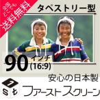 プロジェクタースクリーン 90インチ(16_9) タペストリー型 HS-90W 安心の日本製