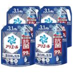 ショッピング洗剤 アリエール 青 漂白剤洗浄 大容量 特大 メガジャンボ 詰替え 2.21kg 4個 液体 超抗菌プレミアム 清潔でさわやかな香り 詰め替え 2210g 洗濯洗剤 爆買