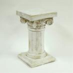 フラワースタンド 花瓶台 コラム アンティーク調 コラムスタンド 花台 宮殿柱 プランター ロココ様式 花台 人造 大理石 ガーデニング 119002