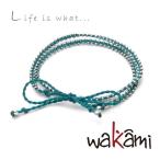 Yahoo! Yahoo!ショッピング(ヤフー ショッピング)メール便送料無料！Wakami（ワカミ）ワックスブレスレット「Life is what...」ライフイズワット/ショートラップブレスレット