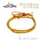 Yahoo! Yahoo!ショッピング(ヤフー ショッピング)メール便送料無料！Wakami（ワカミ）ワックスブレスレット「Life is what...」ライフイズワット/ショートネックレス【ワックスコード】