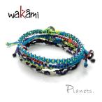Yahoo! Yahoo!ショッピング(ヤフー ショッピング)メール便送料無料！Wakami（ワカミ）ワックスブレスレット「The Planets」ザ・プラネッツ２【ワックスコード/手作り/ハンドメイド】