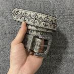  кожаный ремень we Stan style ремень 110cm Vintage унисекс Denim ... заклепки оборудование орнамент под старину Street en Boss 
