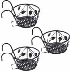 ショッピング鉢 プラントホルダー 吊り下げ 植木鉢 ベランダ バルコニー 家庭菜園 観葉植物 フラワースタンド リーフ　3個セット