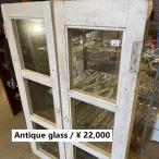  Индия античный. стекло из дерева окно B W47×D3xH108cm белый 