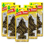 リトルツリー ゴールド 5枚セット Little Trees 芳香剤 車 部屋 吊り下げ USA エアフレッシュナー 新作【メール便 送料無料】