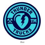 サンダートラック メインライン ステッカー Lサイズ ブルー Thunder Trucks デカール ダイカット シール アメリカ