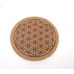 コースター　フラワーオブライフ　神聖幾何学図形　fol043