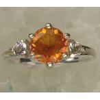 インペリアルゴールドクォーツ・ダンビュライト　ラウンド　6ミリリング【H&E社】