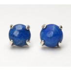 ラピスラズリラウンド6mmピアスH...