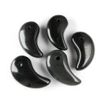 ブラックオブシディアン勾玉35mm...