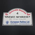 THE AUTOMOBILE MAGAZINE TOUR VINTAGE MONTKHERY 2000 Paris 27th April - 1st May No.4 память plate Rally plate 