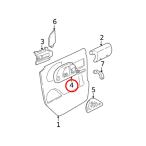 ショッピングアストロスイッチ インナースイッチパネル・フロントドアLH/GM純正【アウトレット】