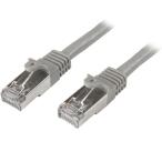 LANケーブル cat6 5m グレー ツメ折れ防止RJ45コネクタ S FTP(2重シールドツイストペア)ケーブル ス