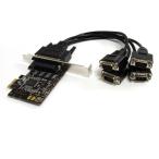  серийный 4 порт расширение PCI Express интерфейс карта ( Break наружный кабель есть ) 4x RS232C серийный порт (DB9 мужской ) повышение для PCIe подключение панель Star Tec 