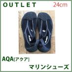 [ outlet ][ бесплатная доставка ]AQA[ aqua ] морской обувь [ черный /24cm]
