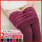 裏起毛レギンス スキニー 裏起毛 パンツ レディース タイツ トレンカ かわいい 2枚セット
