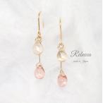  серьги хирургический нержавеющая сталь 316L крюк полимер крюк модификация возможно Sakura цвет розовый . покачивающийся 