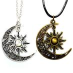  солнечный солнце moon три день месяц ala Beth k... рисунок женский мужской подвеска колье [ Gold / серебряный ]